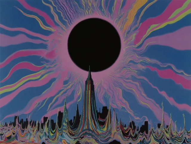 1920s NYC Solar Eclipse Art Deco