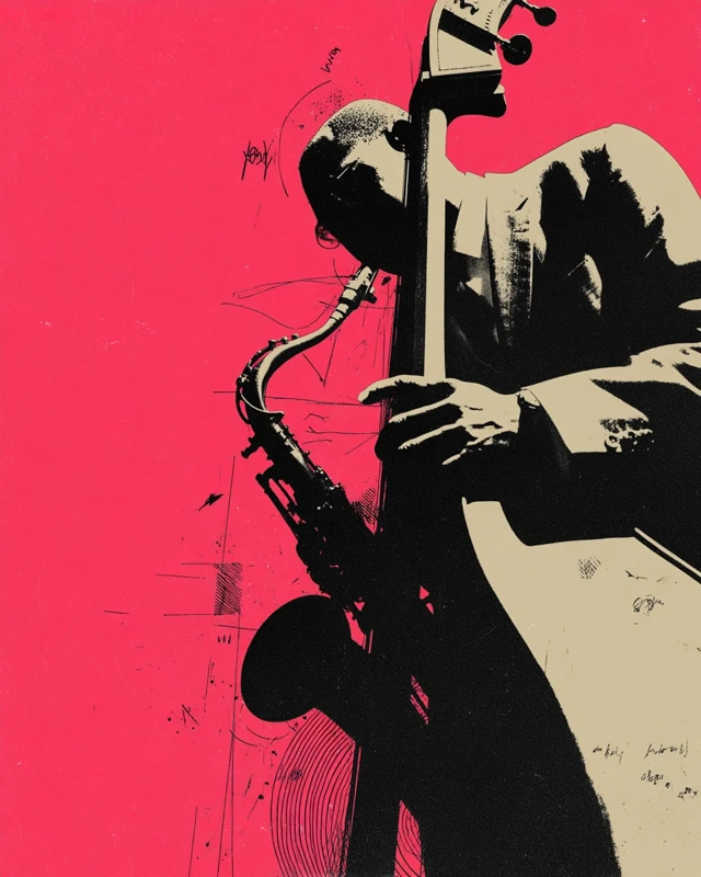 Saul Bass Jazz Poster Retro Minimalist 1960s
