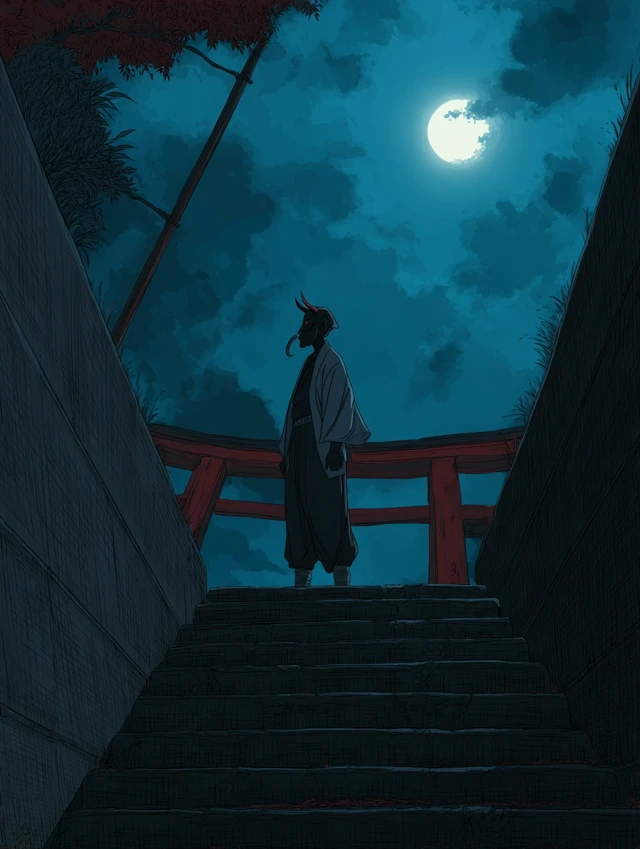 Tomioka Giyu Anime Demon Slayer Moonlit Night