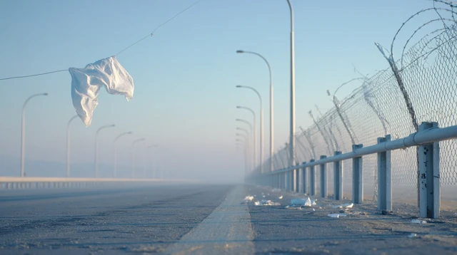 Highway March Dawn People