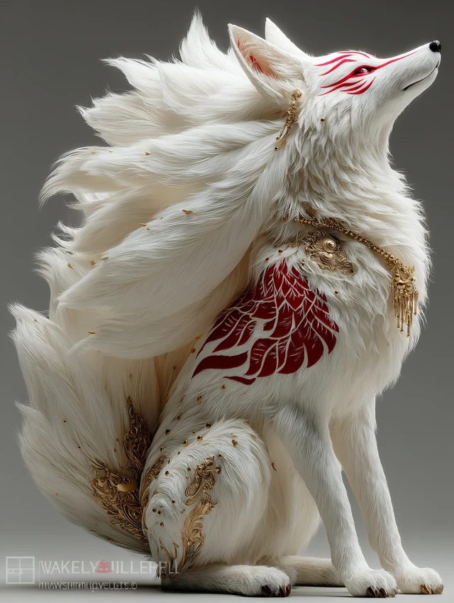 Anime NineTailed Fox Divine Art