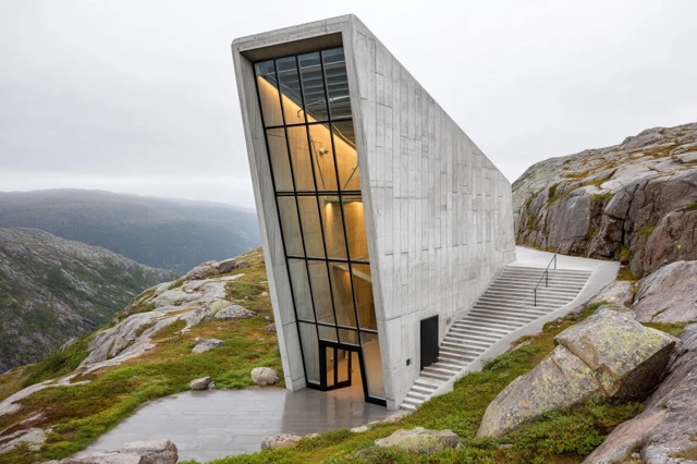 Brutal Architecture in a Remote Landscape