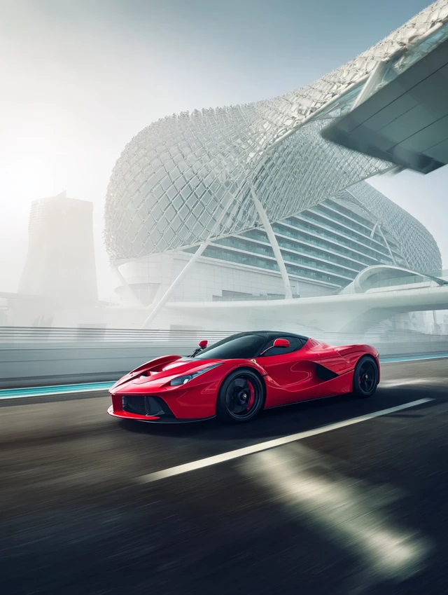 Red LaFerrari Abu Dhabi F1 Track