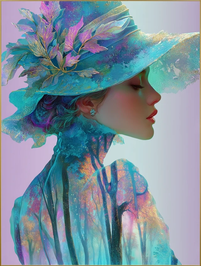 Enchanting Witch Double Exposure Art