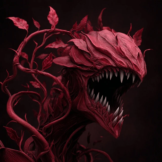 Creepy Vine Monster Dungeons and Dragons Art