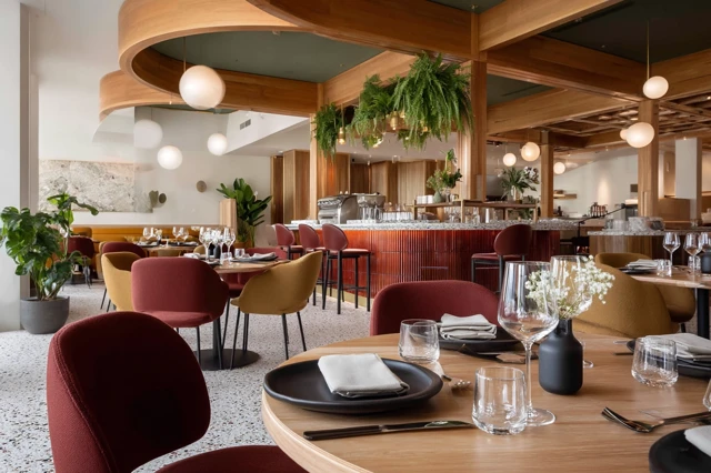 Fine Dining Restaurant Interior Design Editorial Photo
