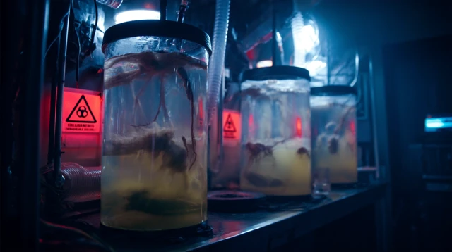 Horror Lab: Terrifying Creatures in Liquid Containment