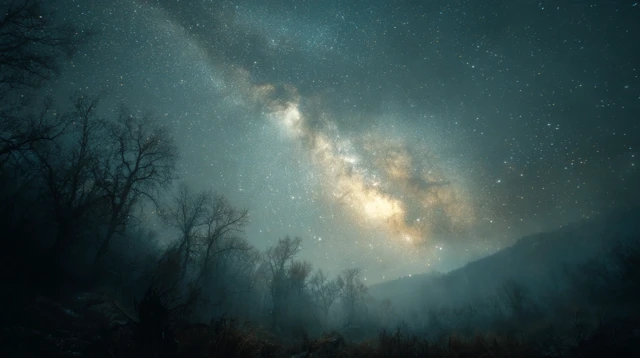 Starry Sky Lake Photography Nightscape Scenery