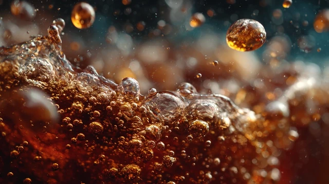 Cola Bubbles Macro Photography