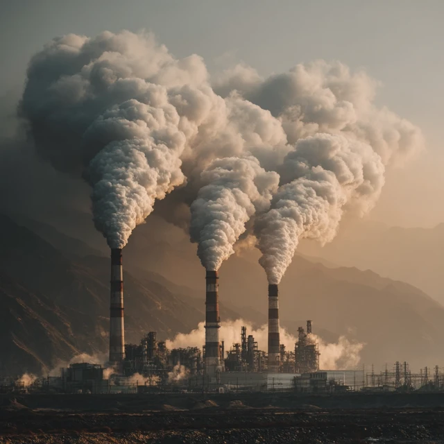 Industrial Plant Smoke Pollution Environmental Damage
