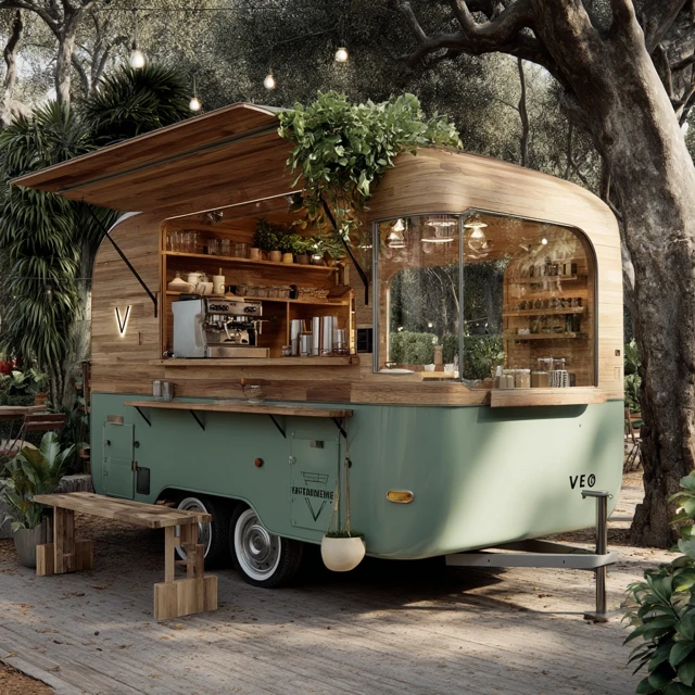 Verde Aesthetic Foodtruck Picnic Vibes 3D Design