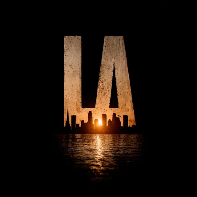 LA Logo for Sports Team Hollywood Glamour