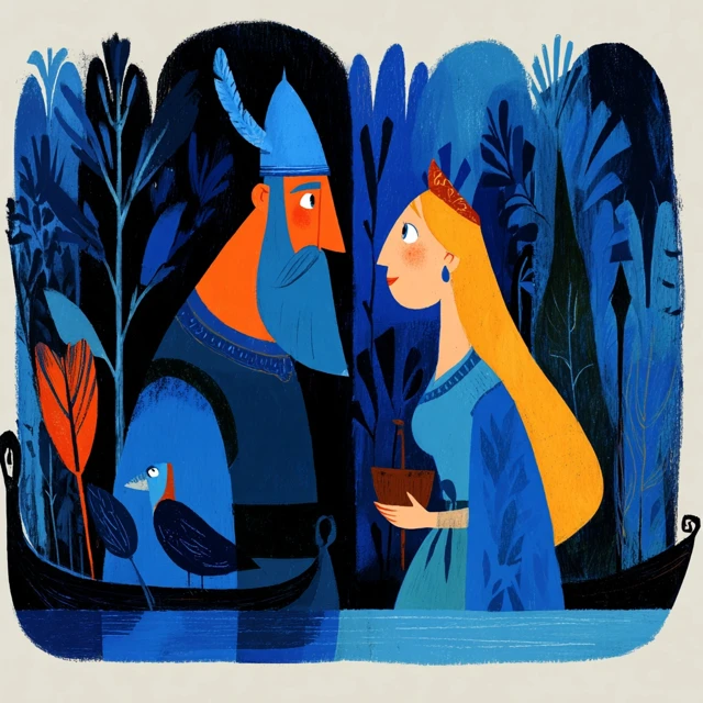 Viking Romance A Lovely Illustration