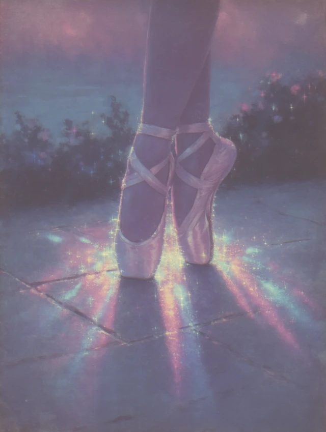 Ballet Fillet: Elegant Dancer in a Dreamlike Aura