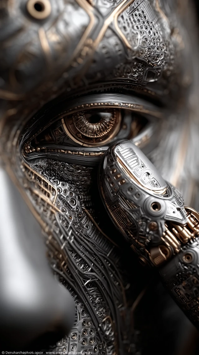 AI Robot Eye Ultra Realistic Detail