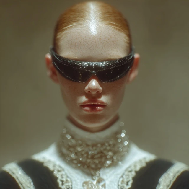 Cyberpunk Fashion Portrait Balenciaga