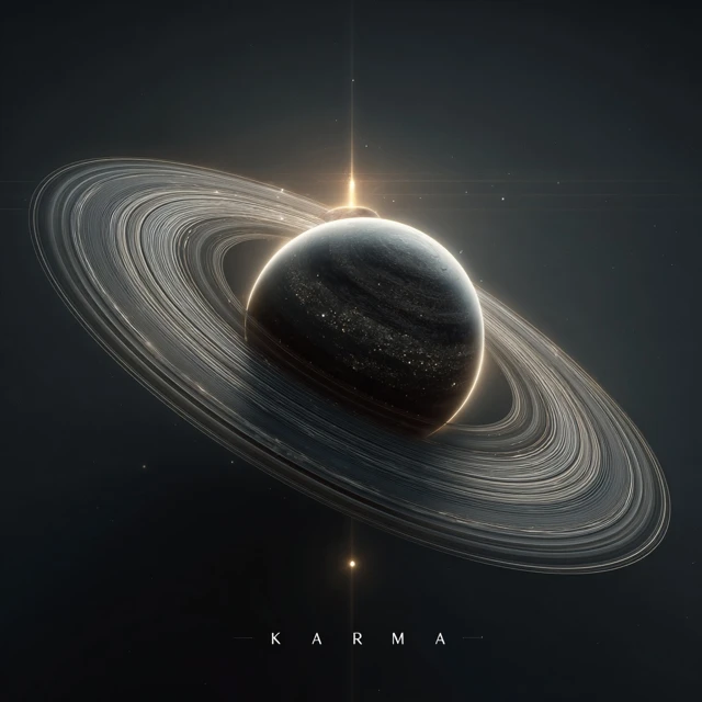 Saturn Karma Hyper Realistic Space Art