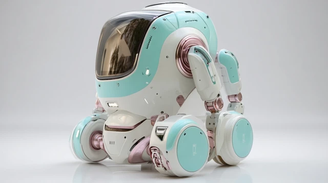 Medical Assistance Robot Futuristic Design