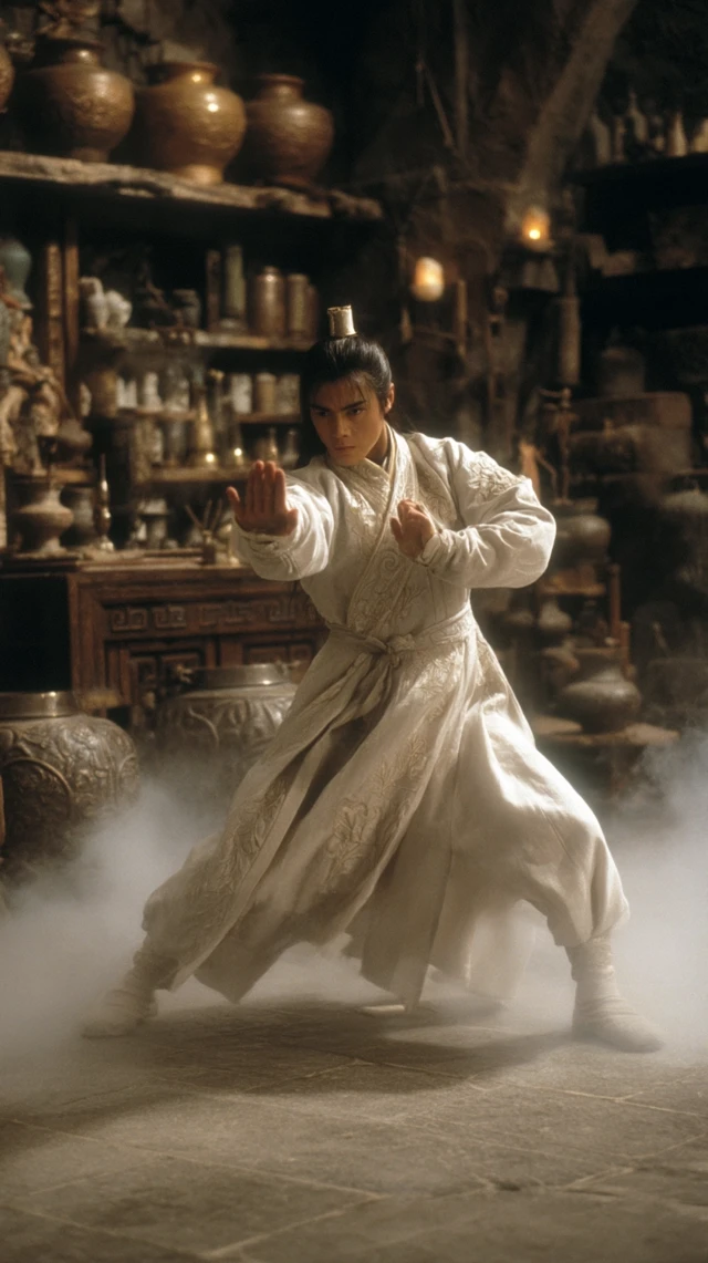 1980s Chinese Wuxia Film Still Martial Arts Scene