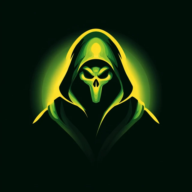 Grim Reaper Logo Vector Art Scary Design