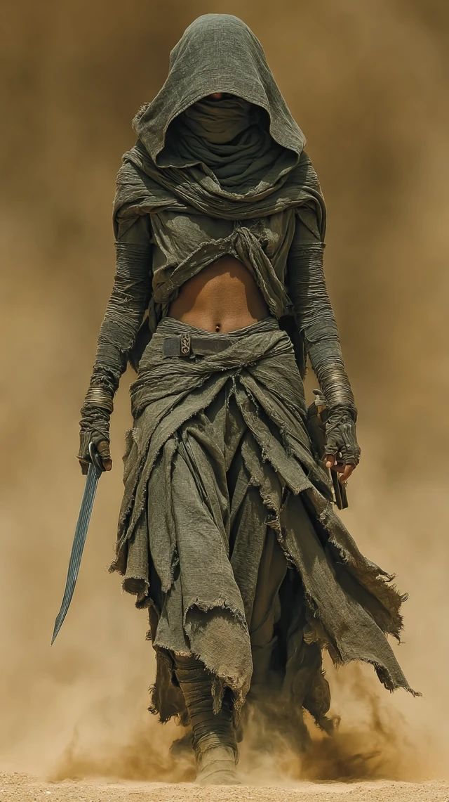 Mysterious Warrior in the Desert - Concept Art