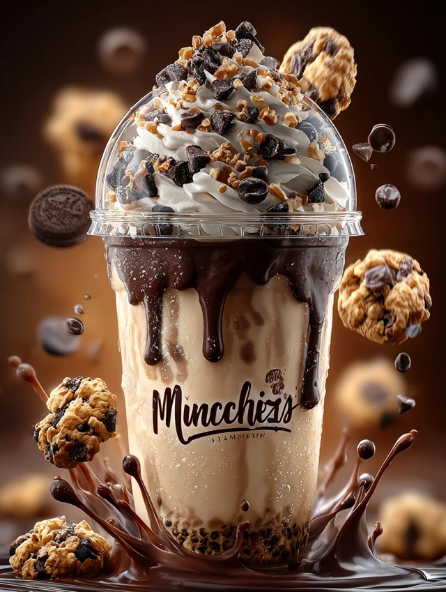 Munchiez Vanilla Milkshake with Chocolate Cookies