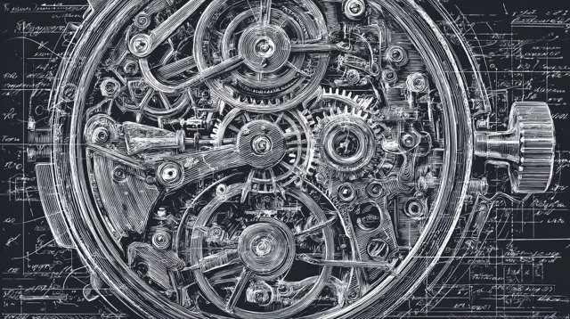 Mechanical Watch Movement Illustration