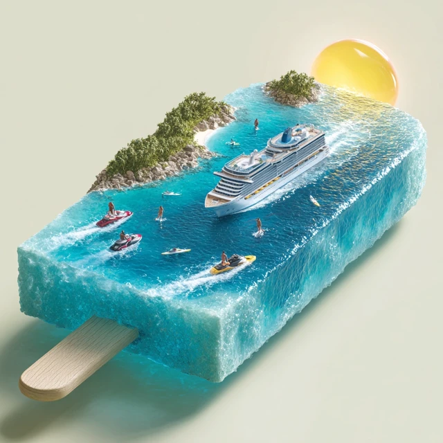 Ocean Popsicle Dream Cruise Summer Fun 3D