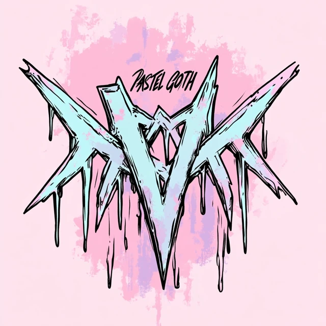 Pastel Goth Band Logo Design
