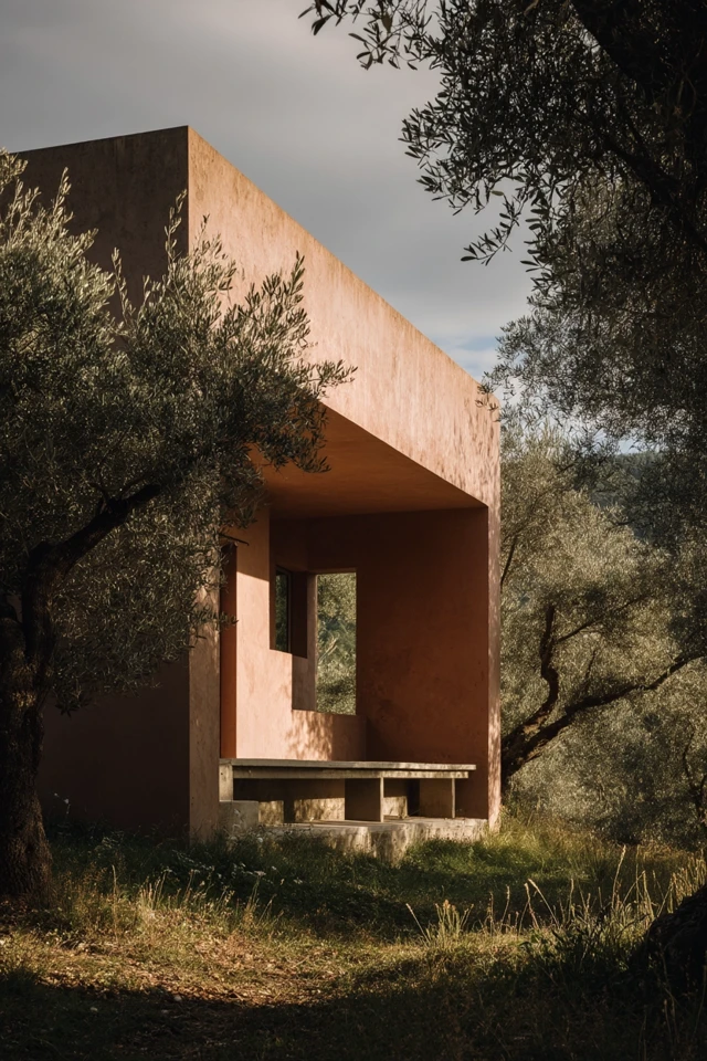 Minimalist House in Empordà, Catalunya: Olive Grove Architecture