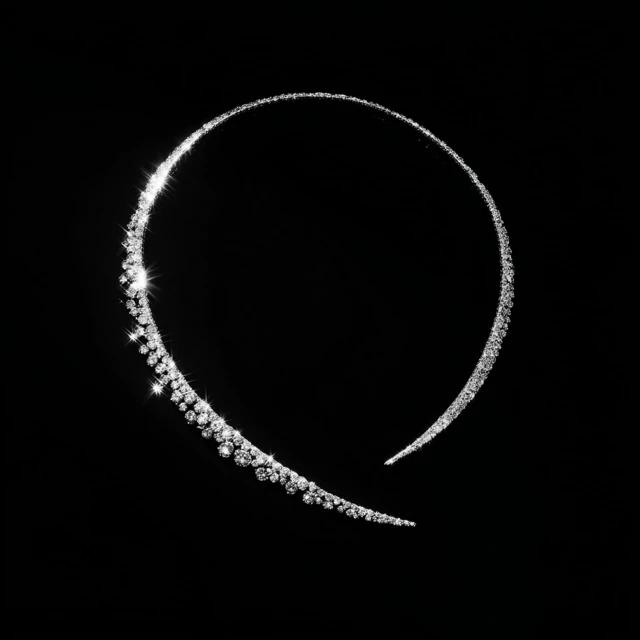 White Gold Diamond Necklace Minimalist Design