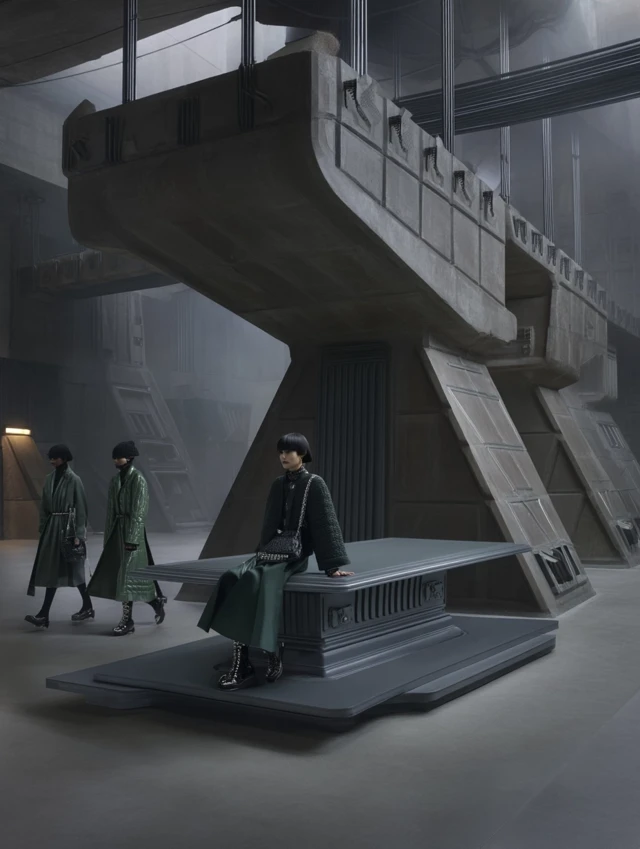 Brutalist Fashion Futuristic Architecture Chanel