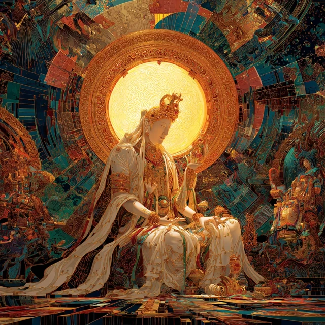Avalokiteshvara in the Triple Chiliocosm Art