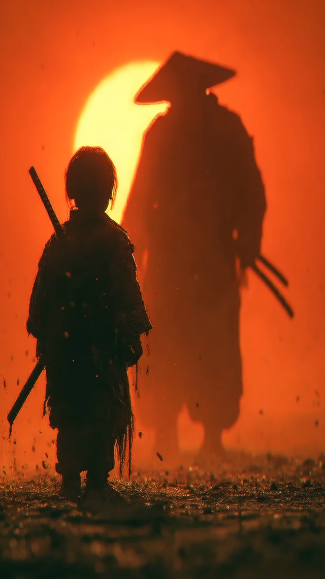 Samurai Child and Shadow Ninja Warrior