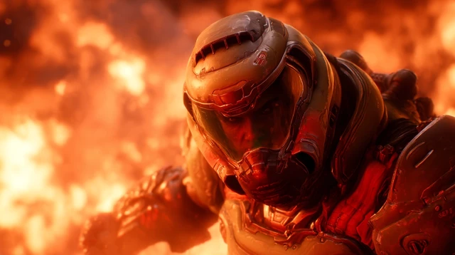 DOOM Marine in Explosive Combat