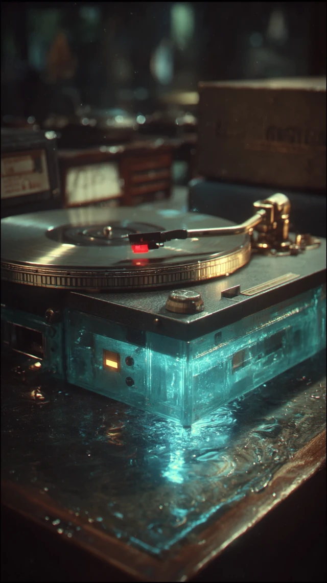 Retro Cassette Tape Cinematic Close Up