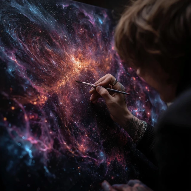 Galaxy of Dreams Vibrant Fantasy Art