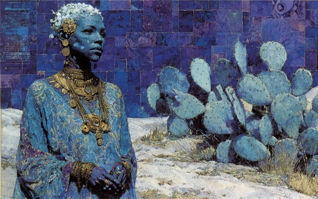 Mystical Woman Enki Bilal Inspired Art