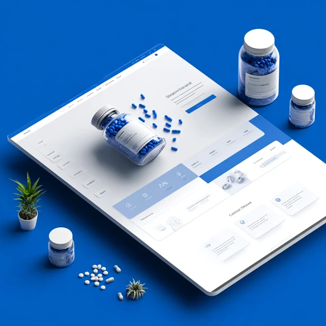 Supplement Landing Page Neumorphism Design