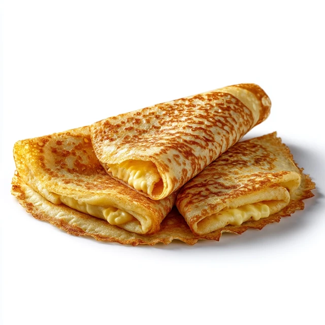 Delicious Crepe Isolated Food Photography