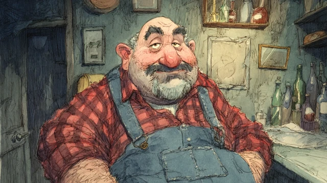 1920s Truck Driver Caricature Comics Art