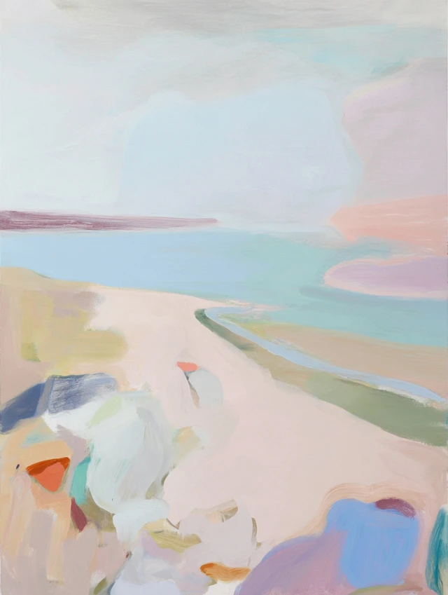 Abstract Pastel Landscape Painting
