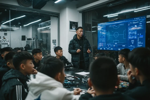 Youth Football Team Strategy Meeting
