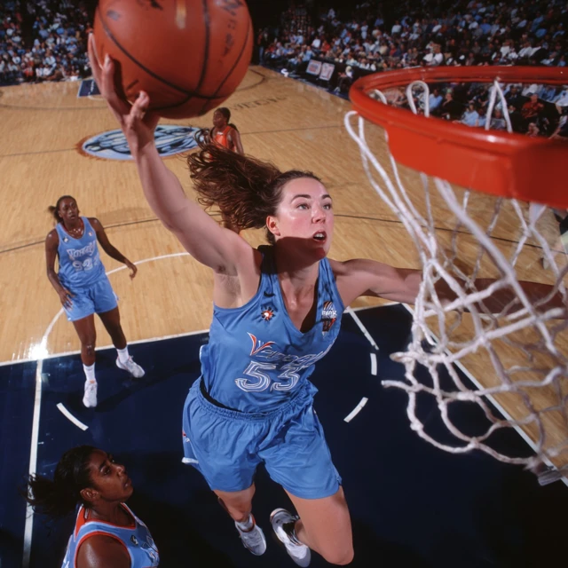 Caitlin Clark WNBA Dunk Action Shot