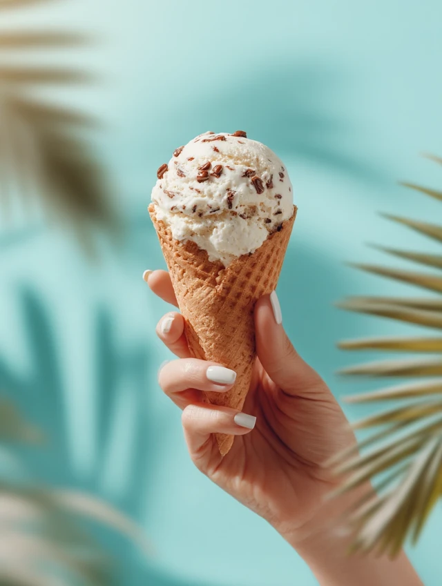 Ice Cream Cone in Hand: Summer Vibes