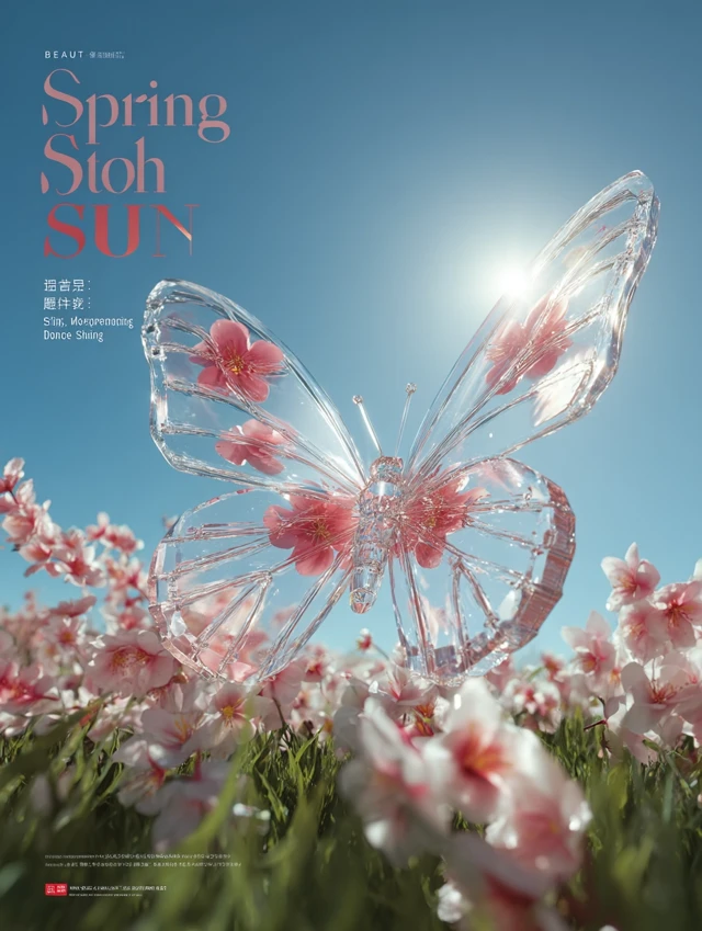 Spring Beauty Butterfly Magazine Cover