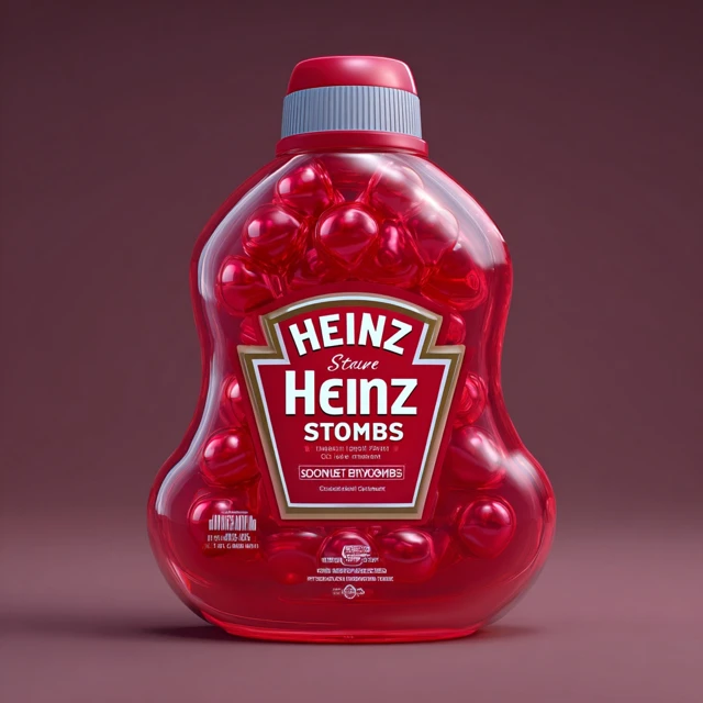 Heinz Stain Bombs Laundry Detergent 3D Render