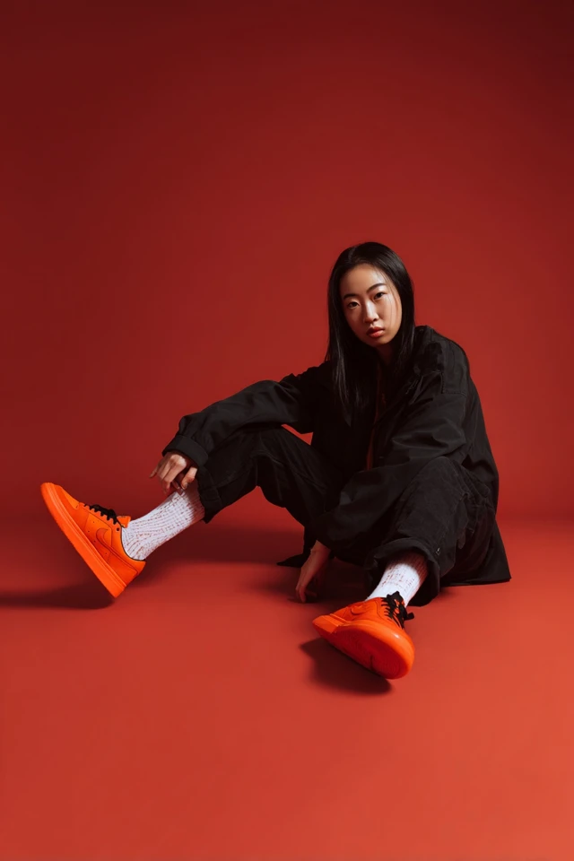 Streetwear Fashion Editorial Young Asian Woman