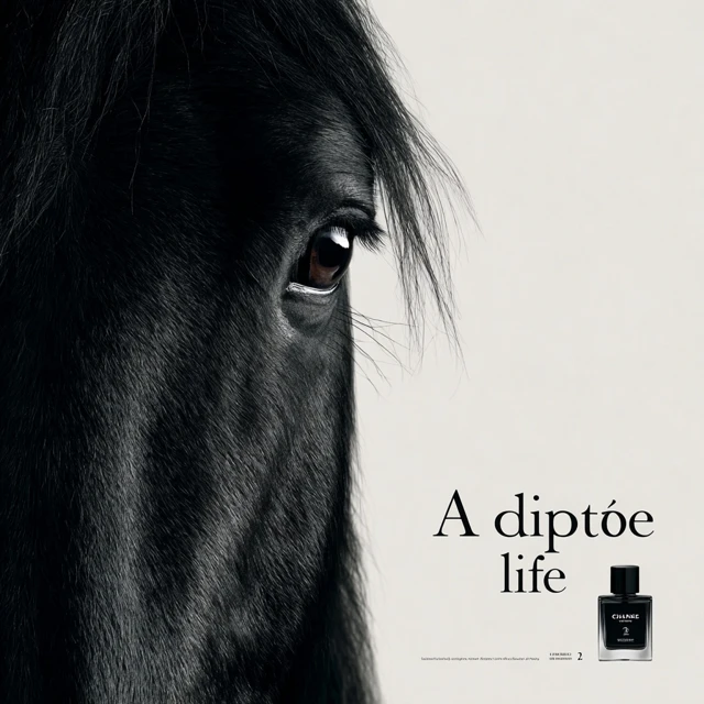 Luxury Perfume Ad Horse Eye Adopte Life