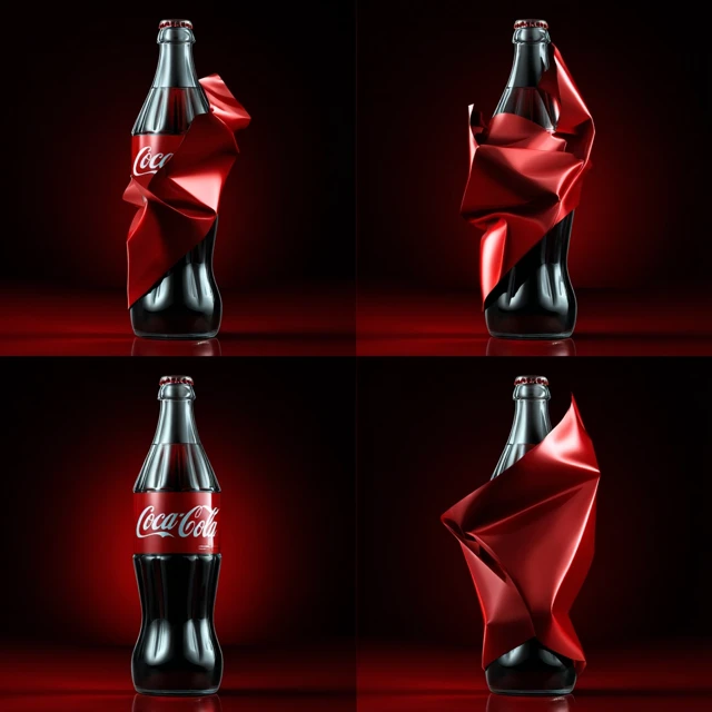 Coca Cola Bottle Labels Folded Art